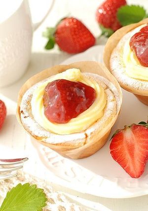 キラキラいちごのジャムポットチーズケーキ-レシピのメイン写真