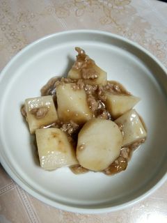 里芋のそぼろ炒め煮-レシピのメイン写真