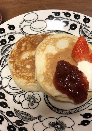 いちごジャム入り生地のホットケーキ☆-レシピのメイン写真