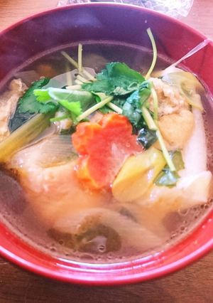しょうゆ味・お雑煮-レシピのメイン写真