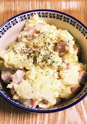 ウィンナーとレタス入りポテトサラダ-レシピのメイン写真