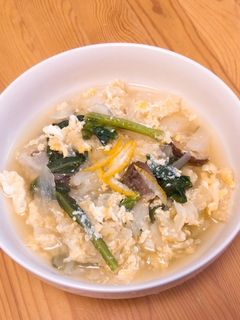 白菜と卵のゆず風味スープ-レシピのメイン写真