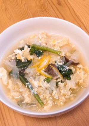 白菜と卵のゆず風味スープ-レシピのメイン写真