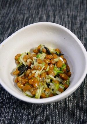 簡単！さっぱり☆水菜納豆-レシピのメイン写真