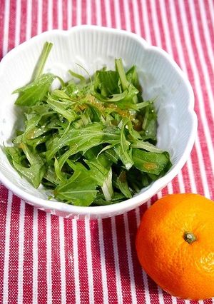 簡単！水菜のみかんサラダ-レシピのメイン写真