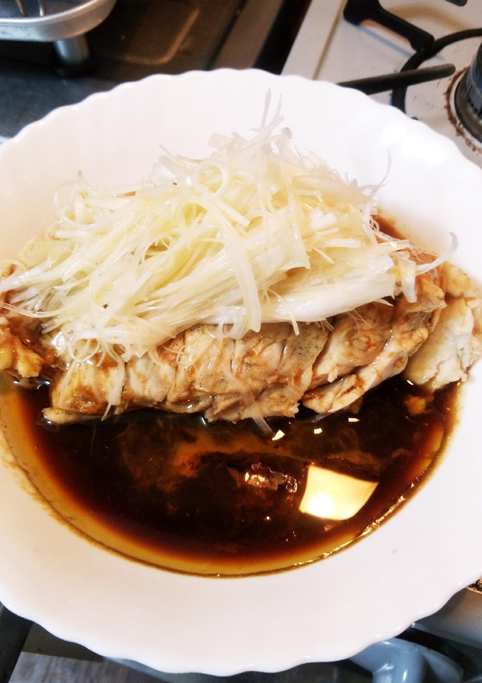 しっとりむね肉で❤中華風ゆで鶏☺-レシピのメイン写真
