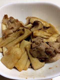 エリンギと豚肉のオイスターソース炒め-レシピのメイン写真