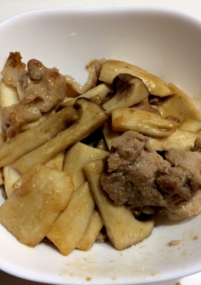 エリンギと豚肉のオイスターソース炒め-レシピのメイン写真