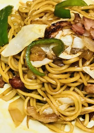 キャベツ&ベーコンのソース焼きそば-レシピのメイン写真