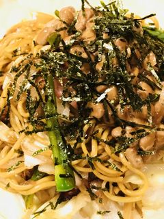 キャベツ&ベーコン●納豆ソース焼きそば-レシピのメイン写真