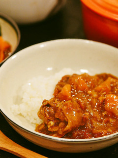 ホーロー鍋で作る!トマト入り無水カレー-レシピのメイン写真