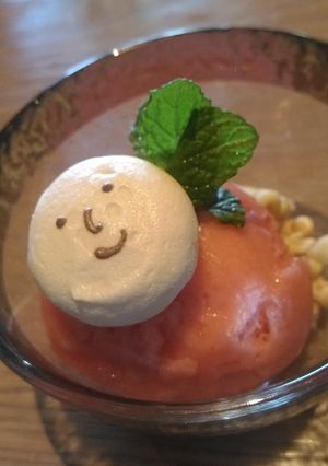 いちごジャムを使った簡単ソルベ-レシピのメイン写真