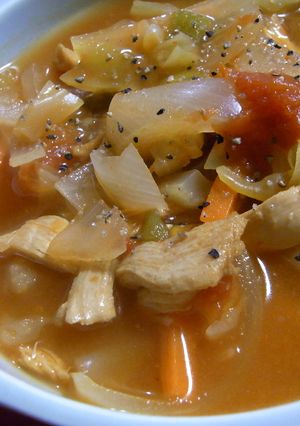 短期痩せる脂肪燃焼温野菜ダイエットスープ-レシピのメイン写真