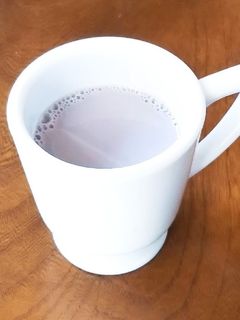 手作り黒豆煮の煮汁で♪黒豆ミルクラテ-レシピのメイン写真