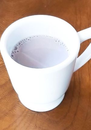手作り黒豆煮の煮汁で♪黒豆ミルクラテ-レシピのメイン写真