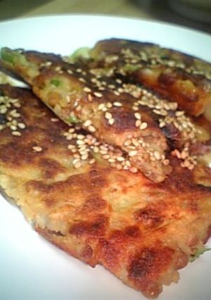 納豆とじゃがいものチヂミ風-レシピのメイン写真