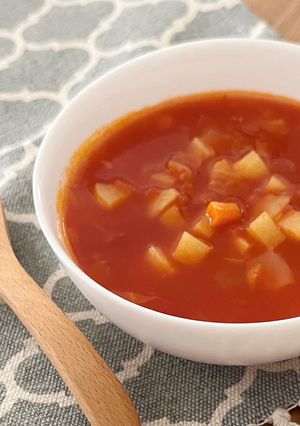 暑い夏こそ！野菜ゴロゴロミネストローネ-レシピのメイン写真
