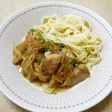 豚肉のアップルワイン煮込み