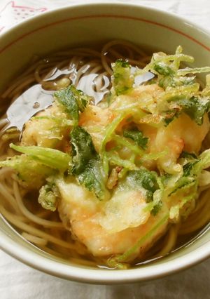 年越しそば！海老とみつばのかき揚げそば♫-レシピのメイン写真