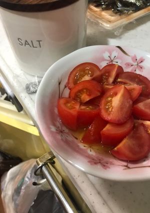 簡単トマトのサラダ-レシピのメイン写真