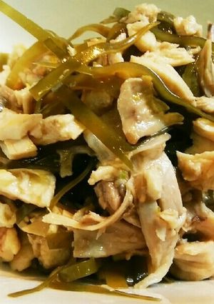 鶏と昆布のポン酢あえ-レシピのメイン写真