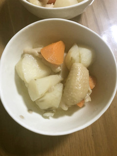 菊芋と鶏皮の煮物-レシピのメイン写真