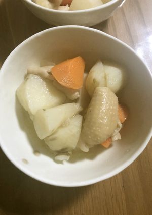 菊芋と鶏皮の煮物-レシピのメイン写真