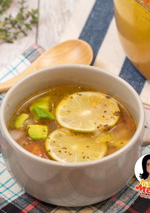 ライム風味のメキシカンスープ-レシピのメイン写真