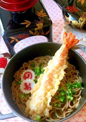 年越しそば　STAUBワナベS　盛り付け-レシピのメイン写真