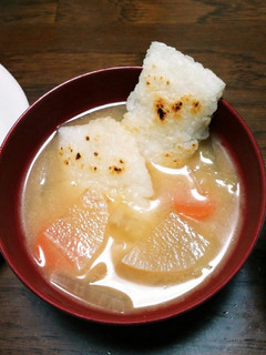 餅無し、お焦げでお雑煮風-レシピのメイン写真