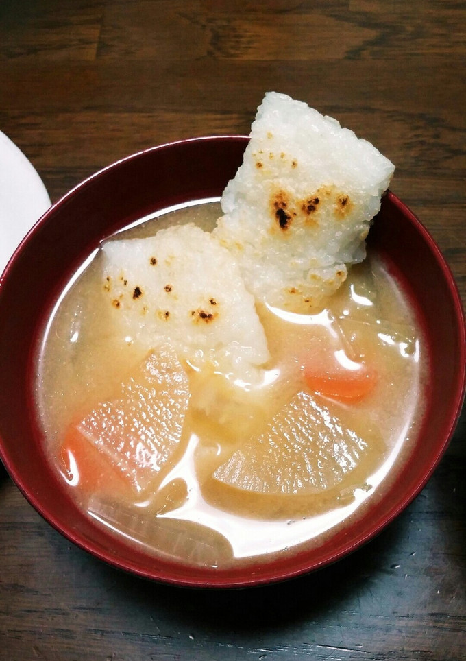 餅無し、お焦げでお雑煮風-レシピのメイン写真