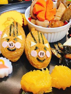 いなり★お正月★いのしし★弁当★キャラ弁-レシピのメイン写真