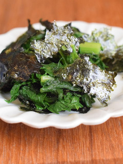 簡単おつまみ*青菜の海苔和え-レシピのメイン写真