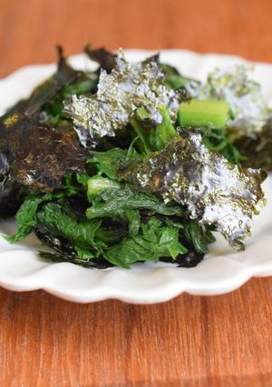 簡単おつまみ*青菜の海苔和え-レシピのメイン写真