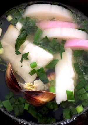 箸が止まらない！ 悪魔系・蛤のお雑煮-レシピのメイン写真