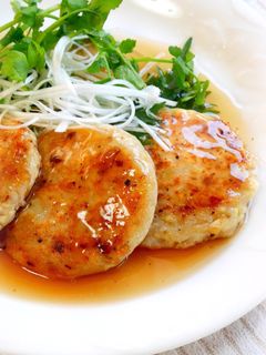豆腐とれんこんの和風ハンバーグ-レシピのメイン写真