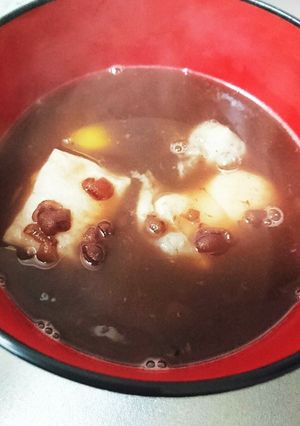 ゆで小豆缶で こんがり焼いて☆ぜんざい-レシピのメイン写真