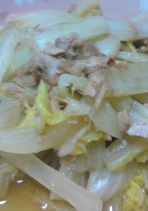 ツナと白菜の梅煮-レシピのメイン写真