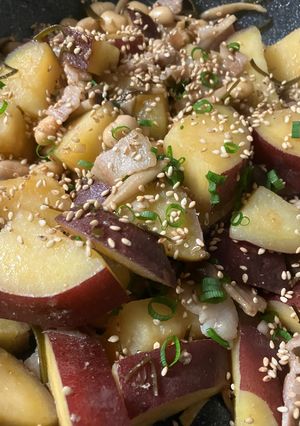 さつまいもの吹き寄せ炒め煮-レシピのメイン写真