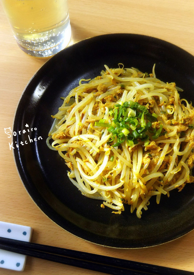 簡単・満腹♪もやしとツナの和風カレー炒め-レシピのメイン写真