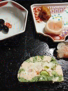 サーモン白身魚ほうれん草三色テリーヌ-レシピのメイン写真