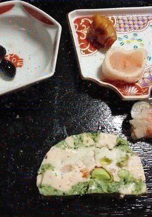 サーモン白身魚ほうれん草三色テリーヌ-レシピのメイン写真