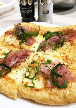 カラーラで作る、簡単うすあげピザ風-レシピのメイン写真
