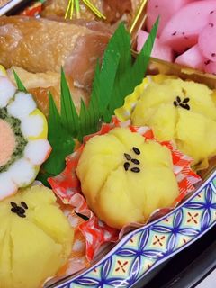 おせちに♡さつま茶巾-レシピのメイン写真