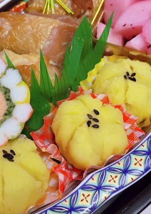 おせちに♡さつま茶巾-レシピのメイン写真