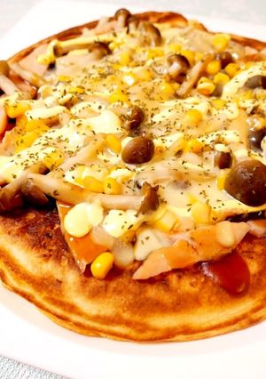 ランチに簡単♡テリヤキチキンのパンケーキ-レシピのメイン写真