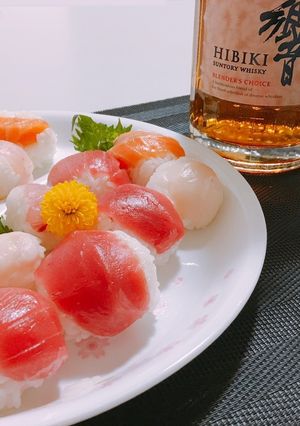 【30秒】ラップ1枚で簡単手毬寿司-レシピのメイン写真