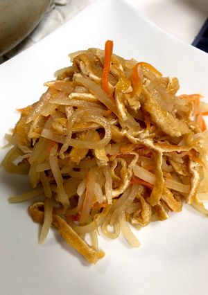大根と人参、油揚げの炒り煮-レシピのメイン写真