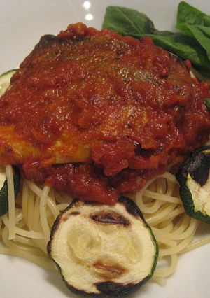 鯖がイタリア～ン☆トマトソース煮パスタ-レシピのメイン写真