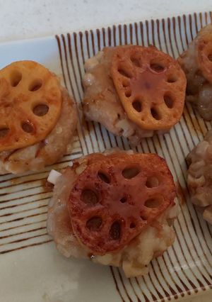 れんこん餅バーグ-レシピのメイン写真